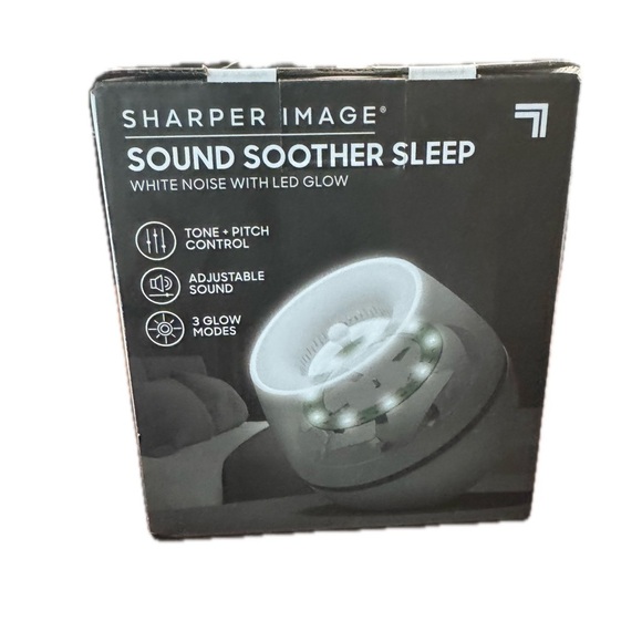 Sharper‎ Image Sound Soother Wind, White Noise Machine With LED Glow - Picture 1 of 3